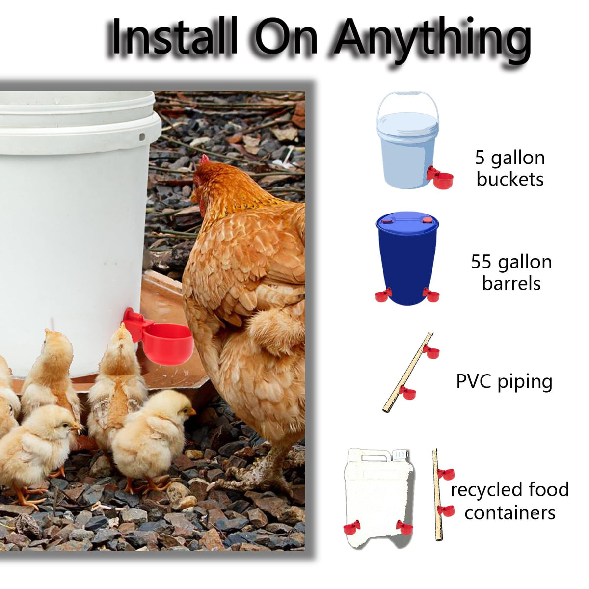 TXZWJZ removable cups facilitate easy cleaning of the water system