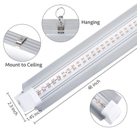 TYAGMAM 4-pack grow lights connectable for scalable indoor gardens.