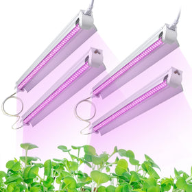 TYAGMAM 4ft LED grow light with full-spectrum output for indoor seedlings.