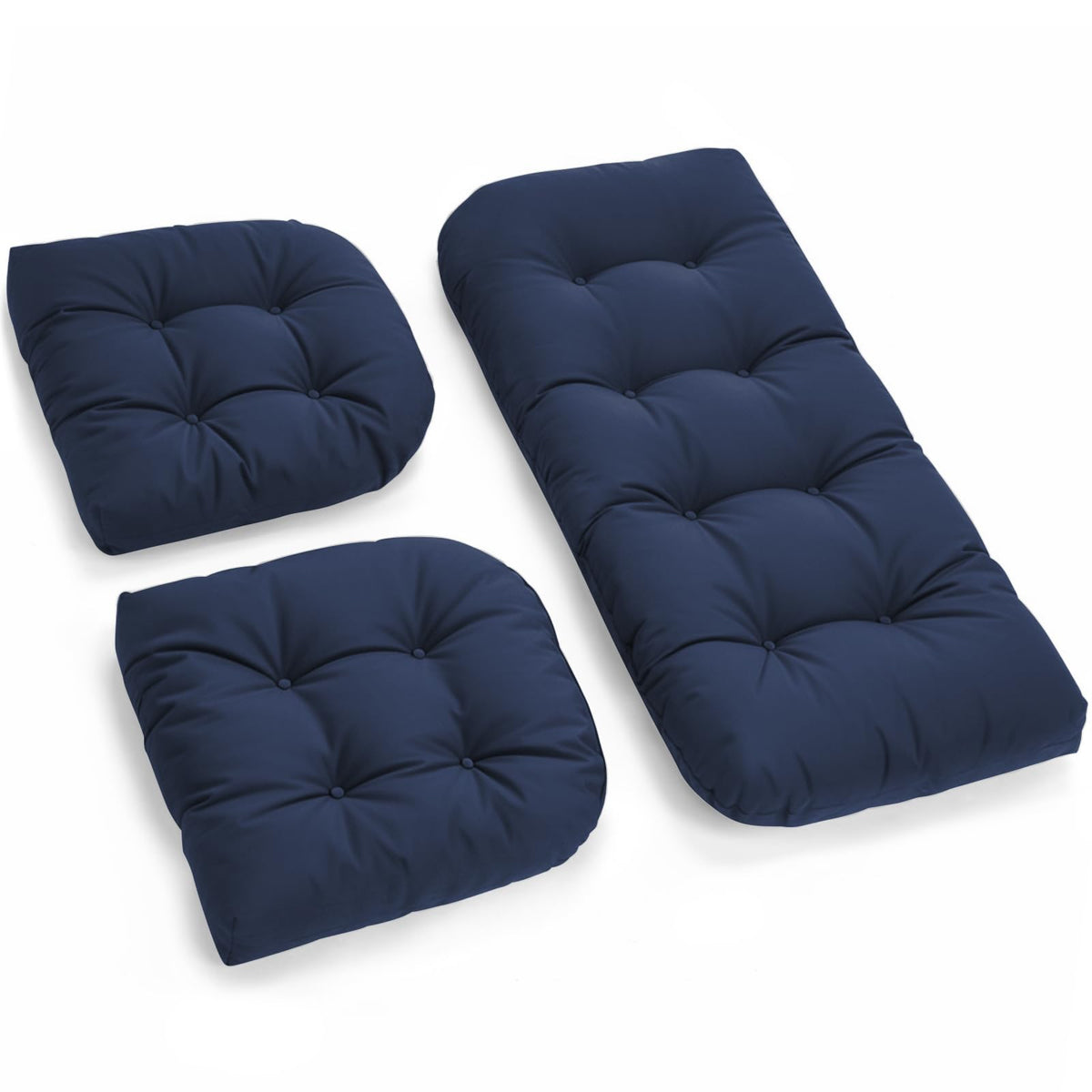 Tycdiose all-weather wicker loveseat cushion front view for outdoor comfort