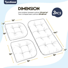 Tycdiose waterproof fabric surface resists rain and fading on outdoor cushions