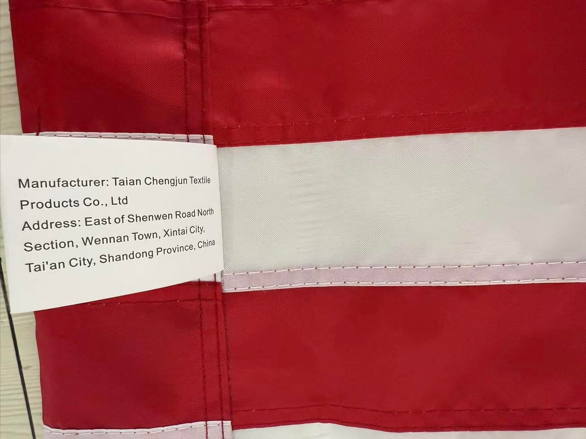 TYCDZ outdoor flag display on pole sleeve saves setup time.