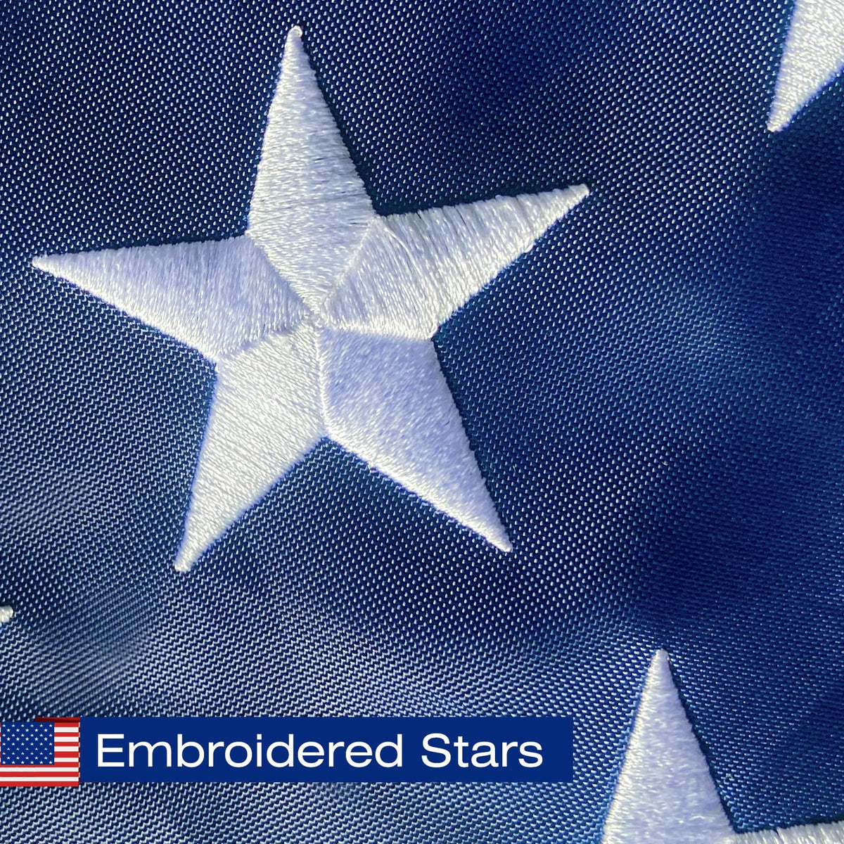 TYCDZ sewn stripes flag detail showcases durable stitching under sun.