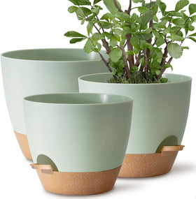 TYMENSH 12-inch pot with self-watering reservoir for low-maintenance indoor displays