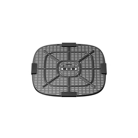 Typhur grill plate with non-stick ceramic surface for quick cleanup.