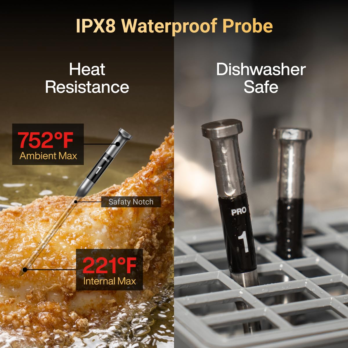 Typhur Sync Gold dishwasher-safe cleaning of probes