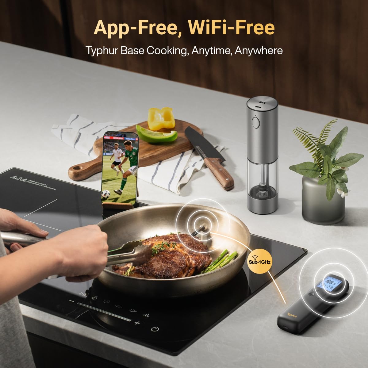 Typhur Sync Gold IPX8 probes withstand heat and water