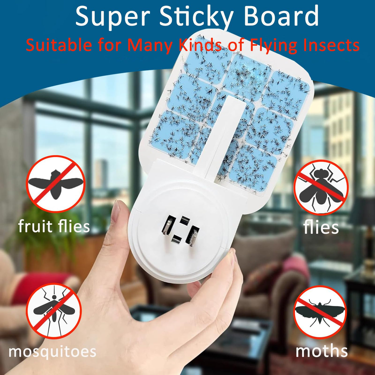 Tysonir 40-pack glue cards for indoor traps in living spaces