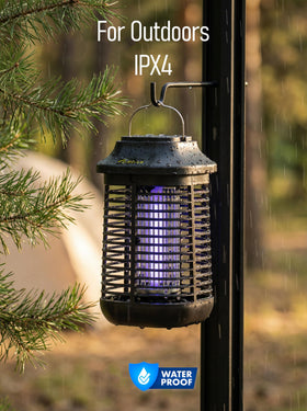 Tysonir Bug Zapper 4200V 3m cord and switch offer flexible placement options.