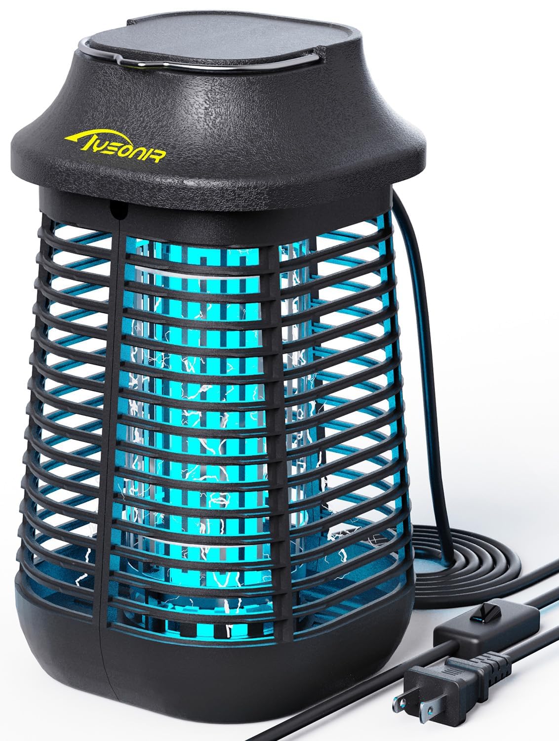 Tysonir Bug Zapper 4200V front view highlights the powerful grid for quick insect control.