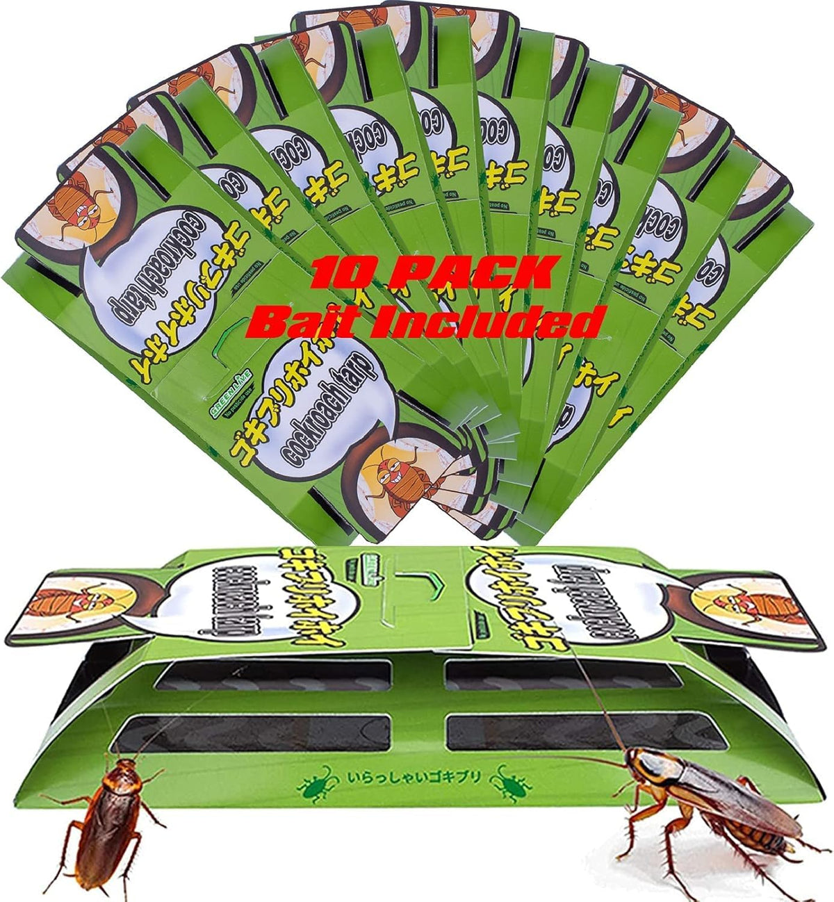 Tysonir cockroach traps with multi-entry design for faster catch