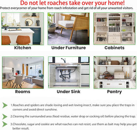 Tysonir Roach Trap family-safe construction supports households with kids and pets.