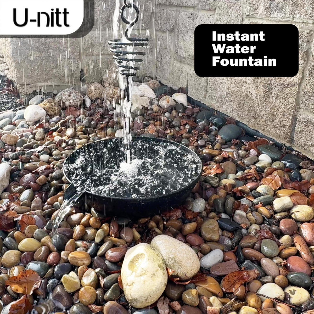 U-nitt powder-coated heavy-duty basin stands up to outdoor weather