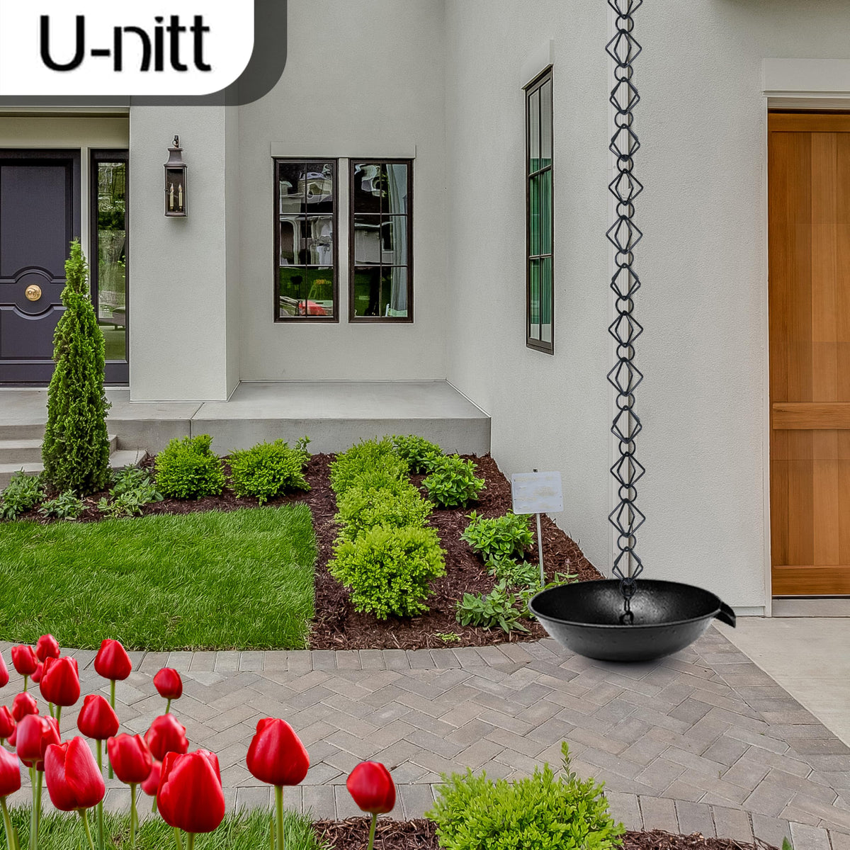 U-nitt rainwater harvest basin supports efficient collection and conservation of roof runoff