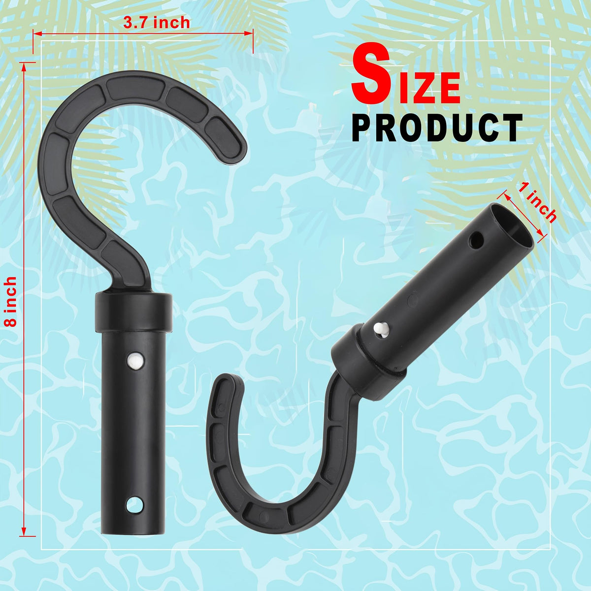 Uoark hook made of ABS material resists water and corrosion.