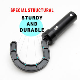 Uoark hook holds cleaning brushes securely for quick pool maintenance.