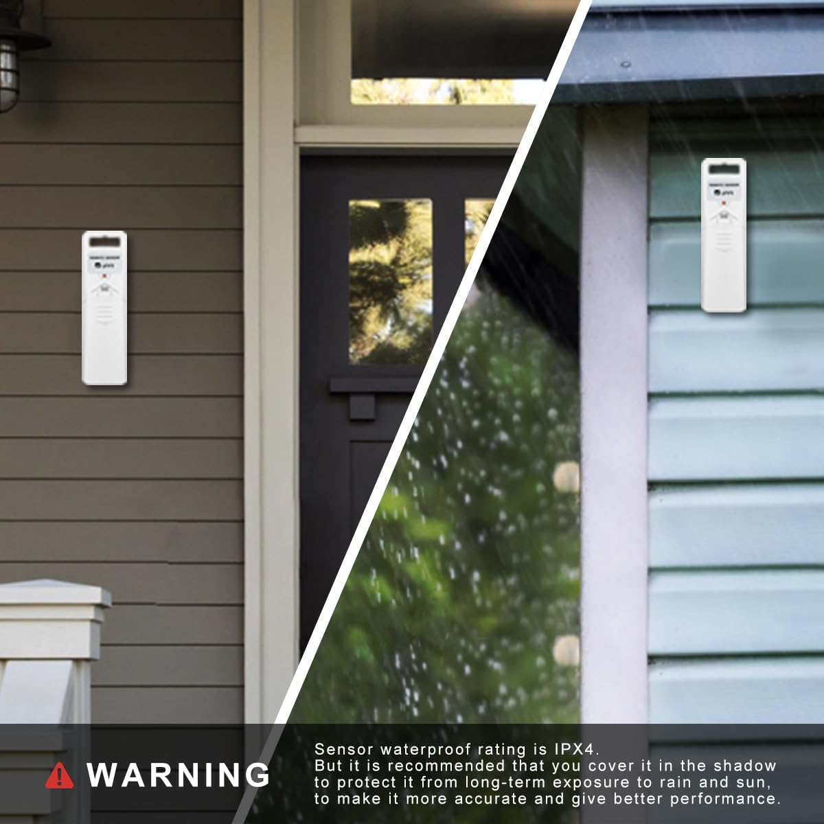 Wide indoor/outdoor temperature and humidity range for versatile monitoring