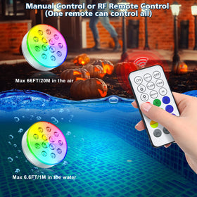 U UZOPI pool lights offer 16 colors for customizable ambiance.