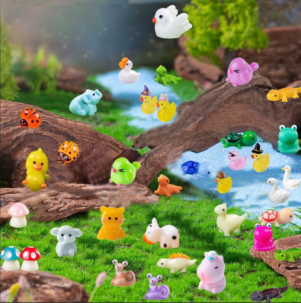 U-Zimikee axolotl tiny figure for aquatic micro landscapes