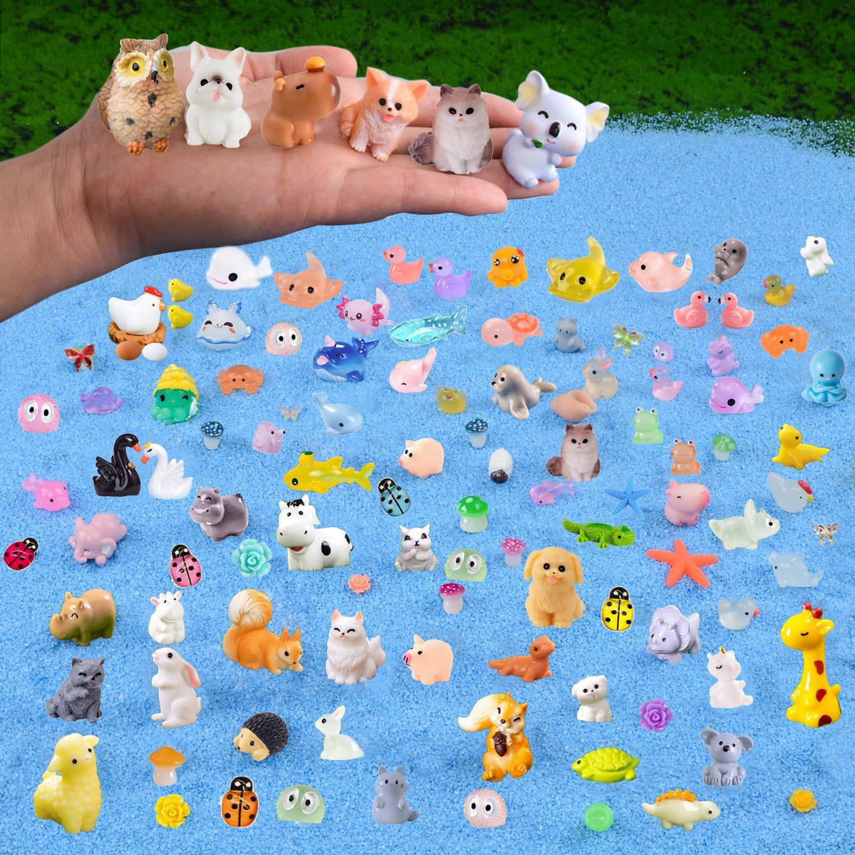 U-Zimikee French Bulldog resin figurine ideal for mini landscapes and DIY crafts