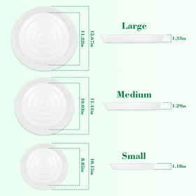 U0U 3-size round stepping stone mold 11-4 inch for layered walkways.
