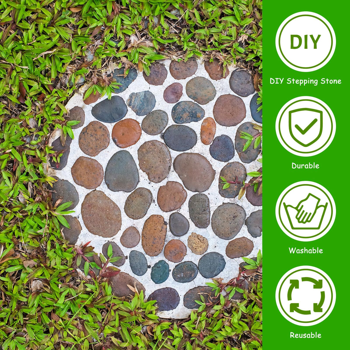 U0U round 10in mold creates stable garden accents and easy DIY casts.