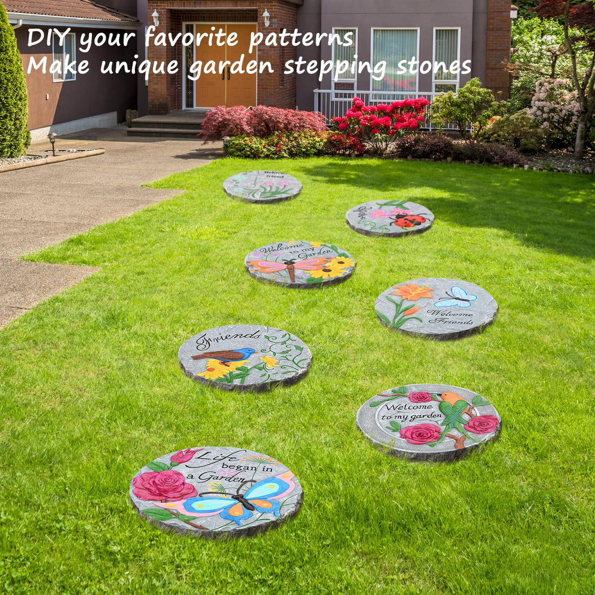 U0U round 11.4in mold enables larger stepping stones for dramatic paths.