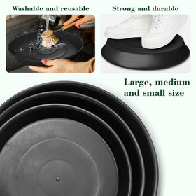 U0U round stepping stone mold 12-6 inch for expansive garden walkways; reusable.
