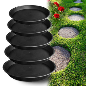 U0U round stepping stone mold pack with five sizes for versatile garden paths.