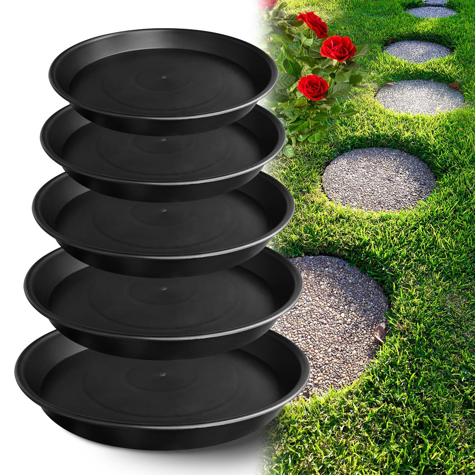 U0U round stepping stone mold pack with five sizes for versatile garden paths.