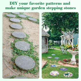 U0U easy-to-use stepping stone mold for DIY garden paths and pavements.
