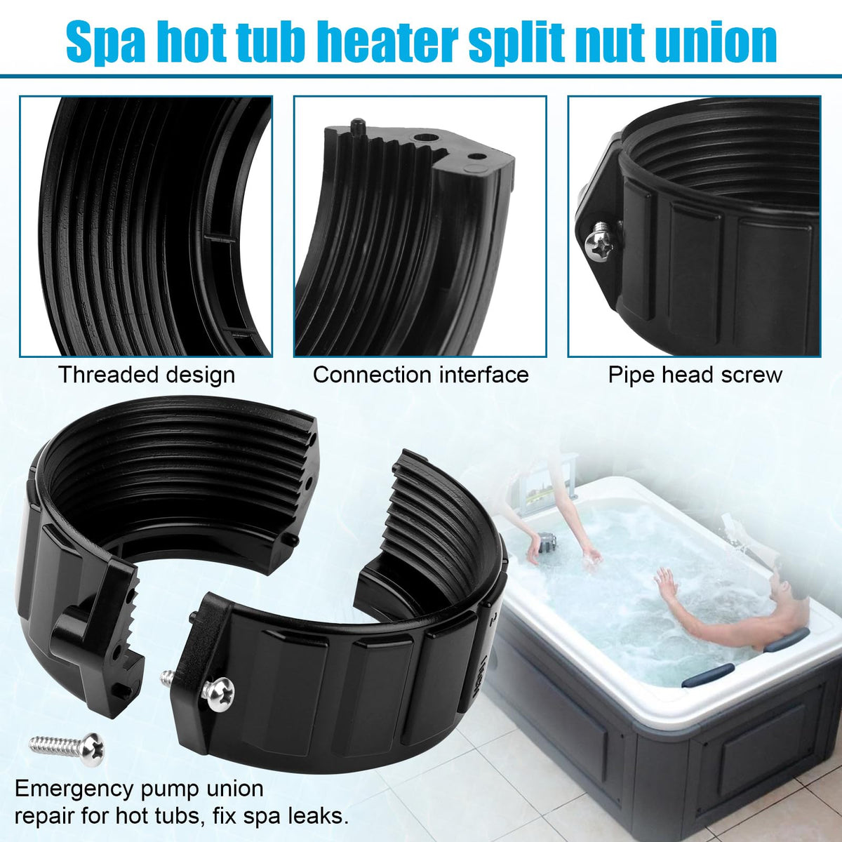 UASAM 2-inch MBT buttress-thread spa nut for common pump fittings