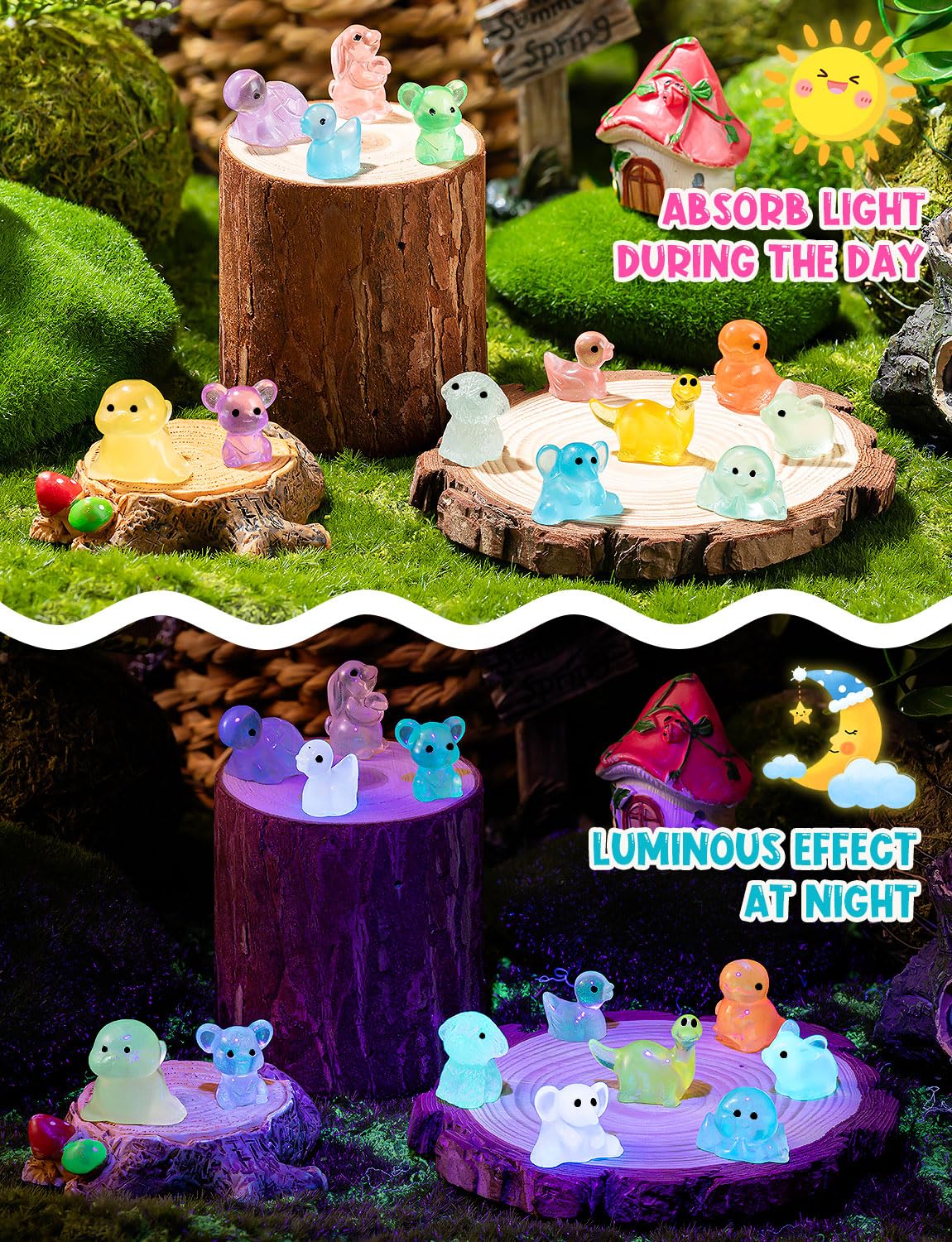 UAYVEBS dollhouse accessory resin animals for shelves and displays