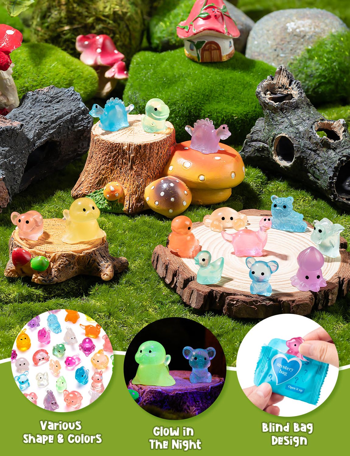 UAYVEBS resin figures for fairy garden and terrarium setups