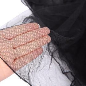 UB-STORE Black DIY Mosquito Net easy-clean machine washable fabric.