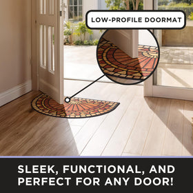 ubdyo door mat 36x24 red anti-slip surface for safety