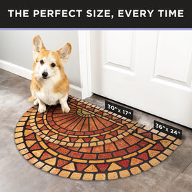 ubdyo door mat 36x24 red close-up dirt trapping detail