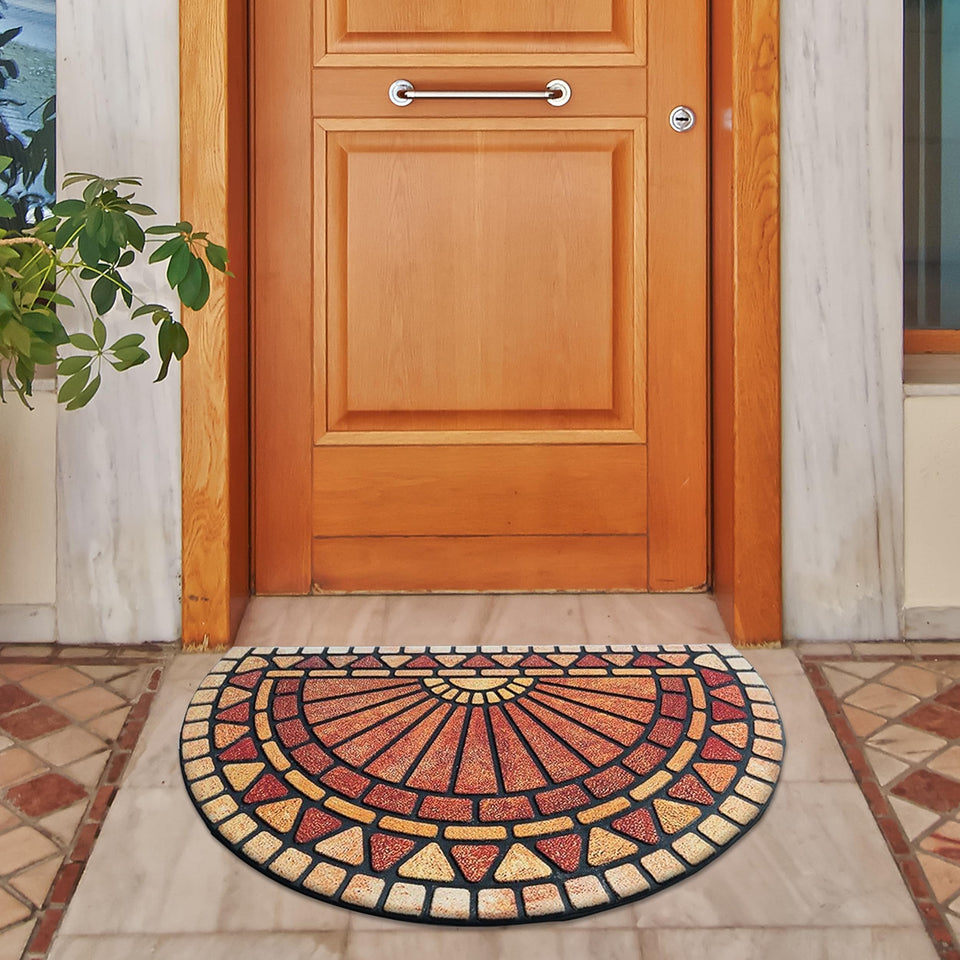 ubdyo door mat 36x24 red front view traps dirt at the entry