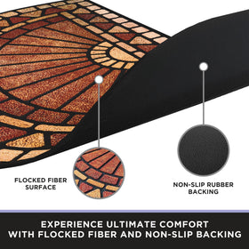 ubdyo door mat 36x24 red outdoor use withstands weather