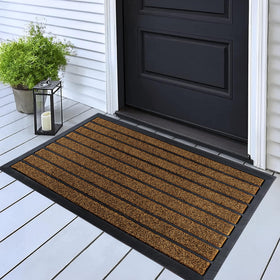 ubdyo dirt-trapper outdoor mat traps mud and keeps entry clean