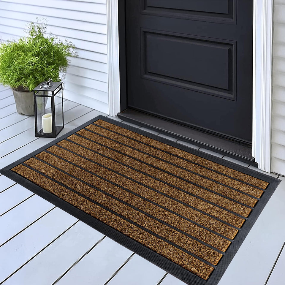 ubdyo dirt-trapper outdoor mat traps mud and keeps entry clean