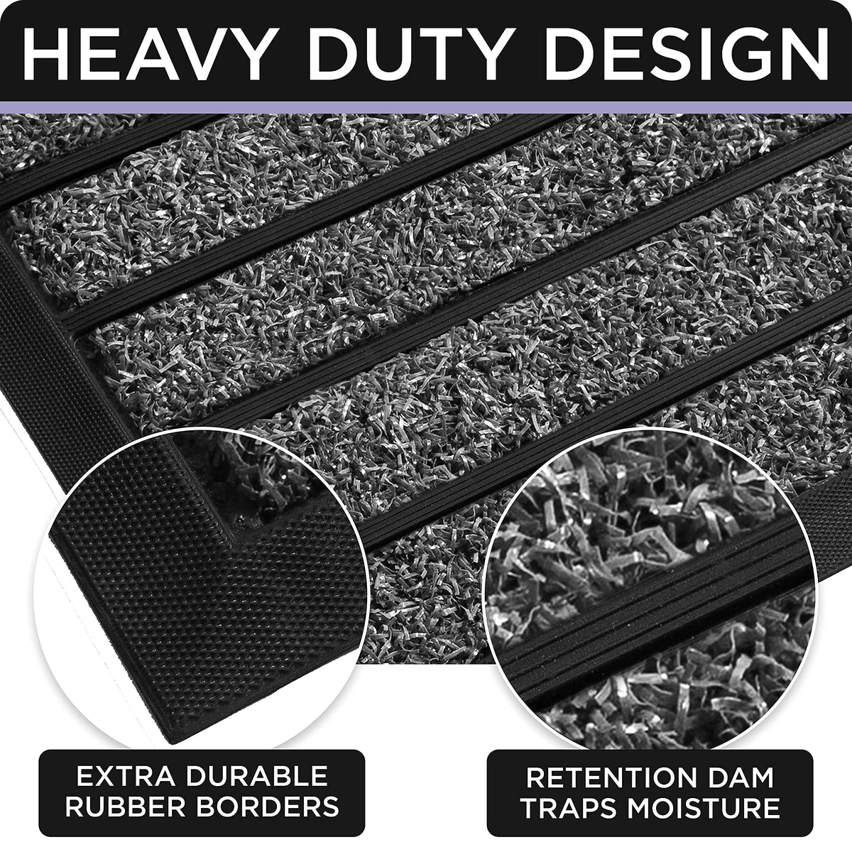 UBDYO door mat easy-clean design dries quickly after rinsing