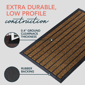 ubdyo easy-clean outdoor mat resists dirt buildup after rain