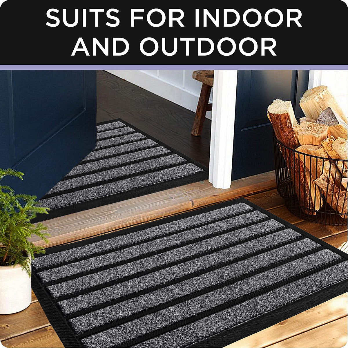 UBDYO door mat indoor-outdoor versatility withstands heavy foot traffic