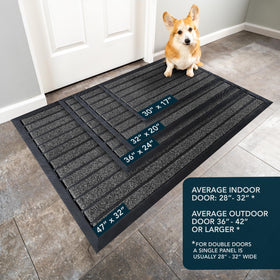 ubdyo low-profile 0.4 inch mat fits doors without snagging