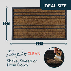 ubdyo non-slip rubber-back mat prevents slipping in wet weather