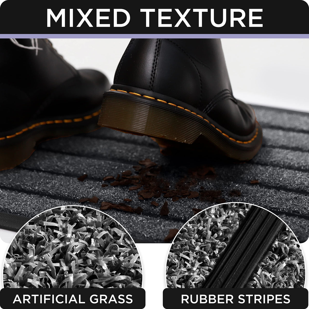 UBDYO door mat rain-ready and snow-ready for year-round entry