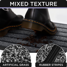 UBDYO door mat rain-ready and snow-ready for year-round entry