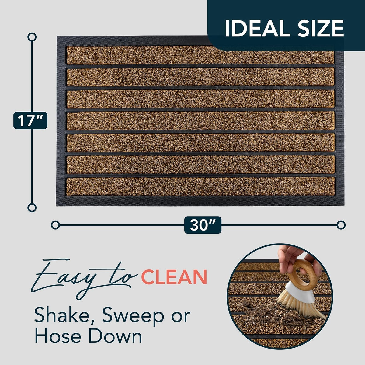 ubdyo durable door mat designed for high-traffic outdoor use.