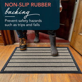 ubdyo easy-clean door mat cleans with a quick rinse